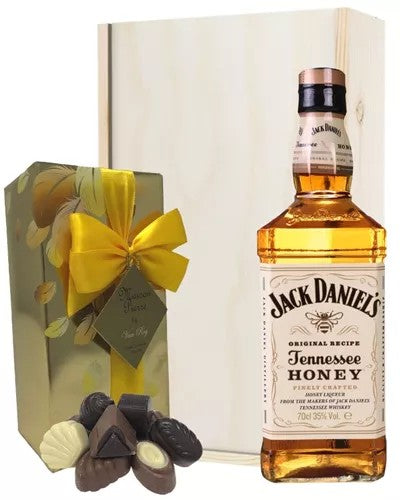 JackDanielsHoneyAndChocolatesGiftSetinWoodenBox