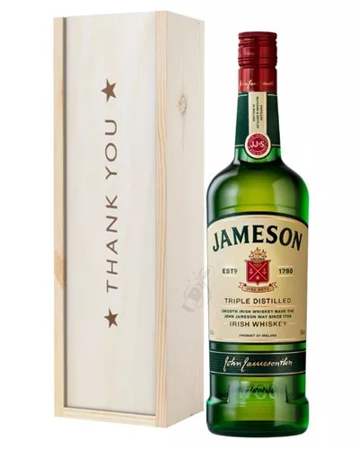 JamesonIrishWhiskeyThankYouGiftInWoodenBox