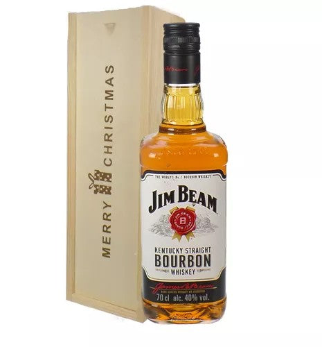 JimBeamKentuckyBourbonWhiskeyChristmasGiftInWoodenBox