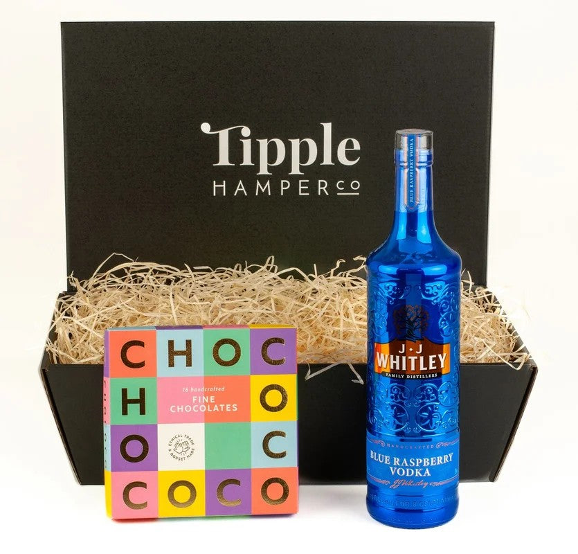JJWhitleyBlueRaspberryRussianVodka&ChocolateHamper