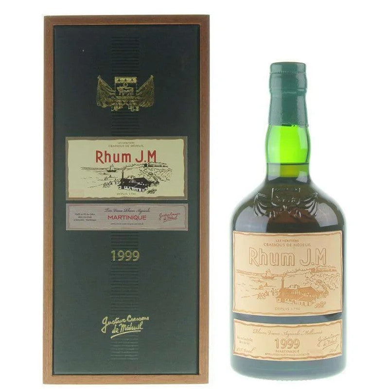 JM–1999vintage,15yearleatherlabel,agedagriculturalrumAOC70cl42.5°–Martinique