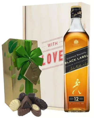 JohnnieWalkerBlackLabelWhiskyAndChocolatesValentinesGift