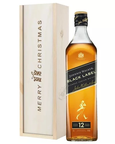 JohnnieWalkerBlackLabelWhiskyChristmasGiftInWoodenBox