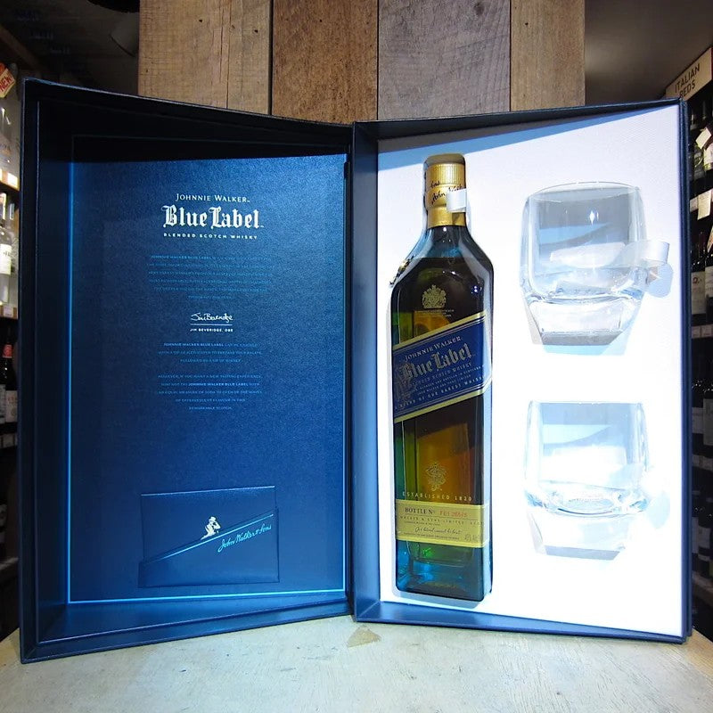 JohnnieWalkerBlueLabelwith2Glasses750ml