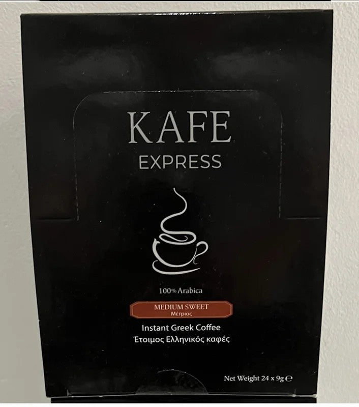 KafeExpressInstantGreekCoffeeMediumSweetx24SachetsBox
