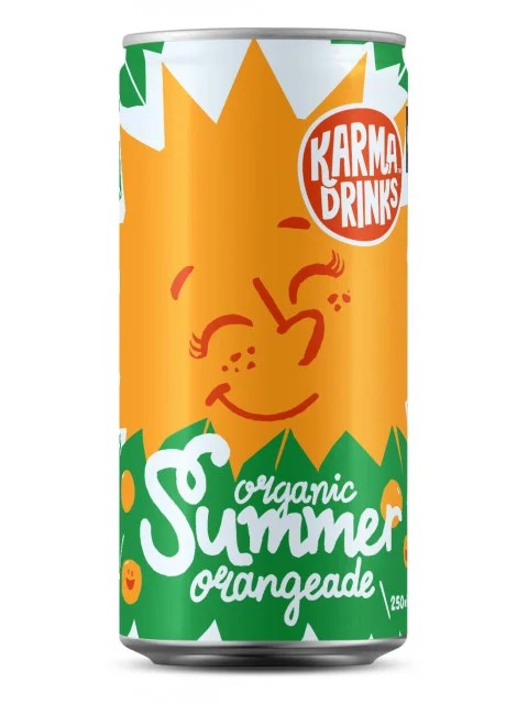 KarmaSummerOrangeadeCans24x250ml
