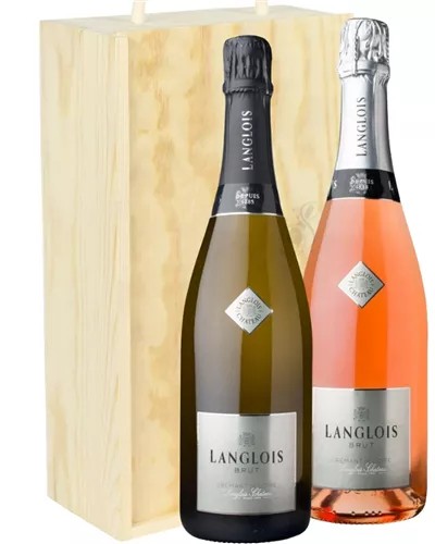 LangloisSparklingTwoBottleWineGiftinWoodenBox