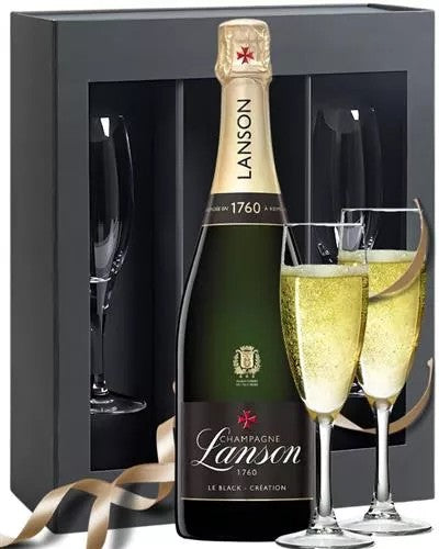 LansonChampagneGiftSetwithGlasses