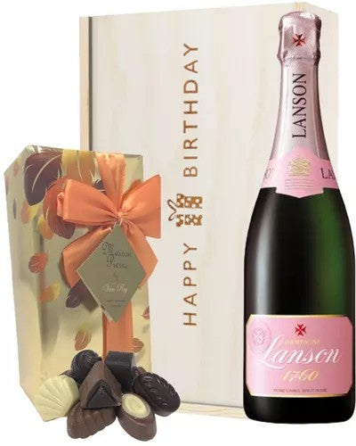 LansonRoseChampagneandChocolatesBirthdayGiftBox