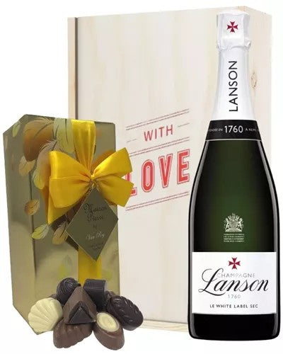 LansonWhiteLabelValentinesChampagneandChocolatesGiftBox