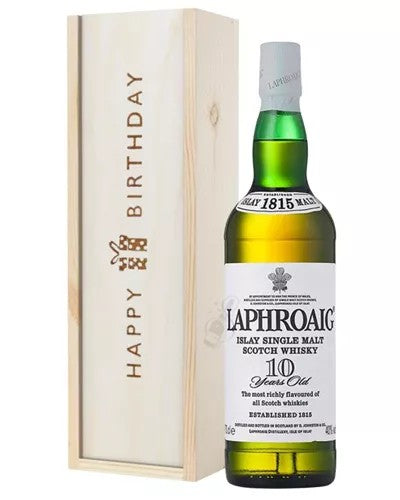 Laphroaig10SingleMaltWhiskyBirthdayGiftInWoodenBox