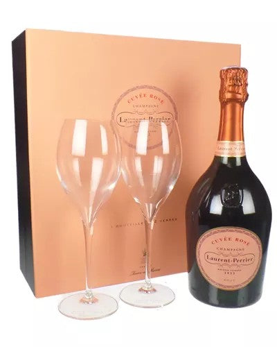 LaurentPerrierRoseChampagneGiftSetwithGlasses