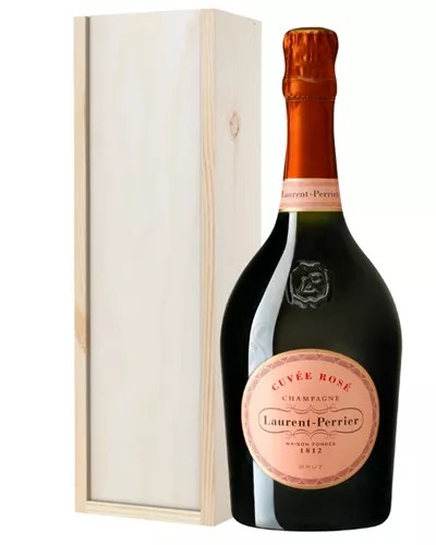 LaurentPerrierRoseChampagneGiftinWoodenBox