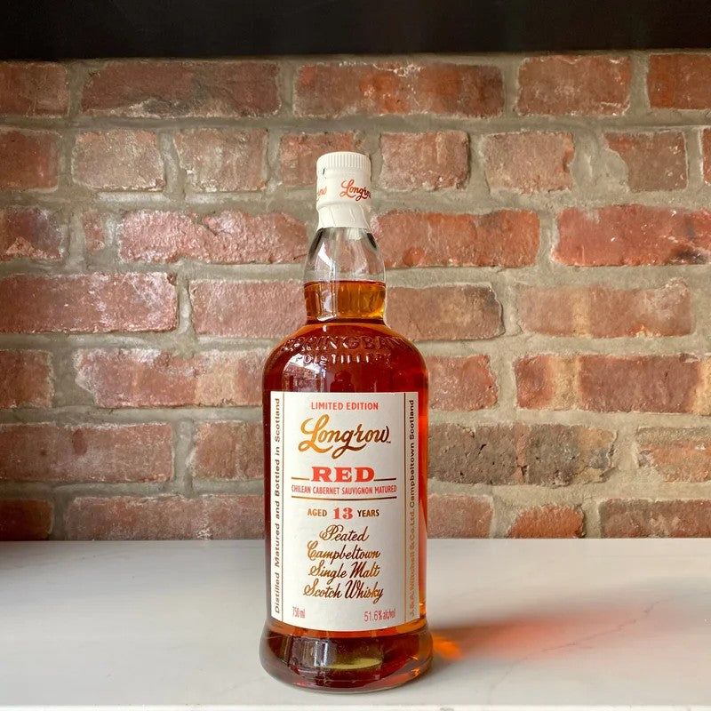 Longrow13YearOldChileanCabernetSauvignonMaturedPeatedSingleMaltScotchWhiskeyLimitedEdition