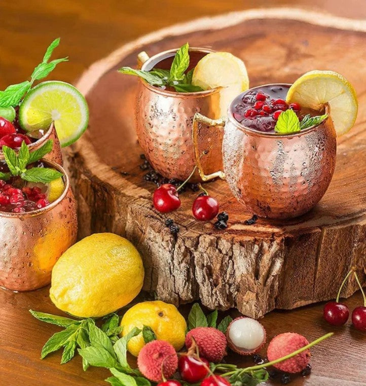Lotde4MugsenCuivrepourMoscowMules