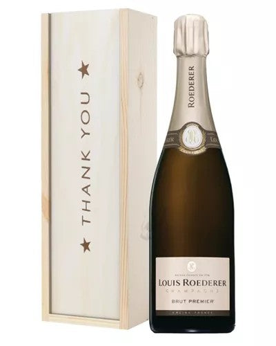LouisRoedererChampagneThankYouGiftInWoodenBox