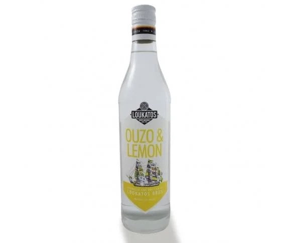 LoukatosOuzowithLemonFlavour20cl