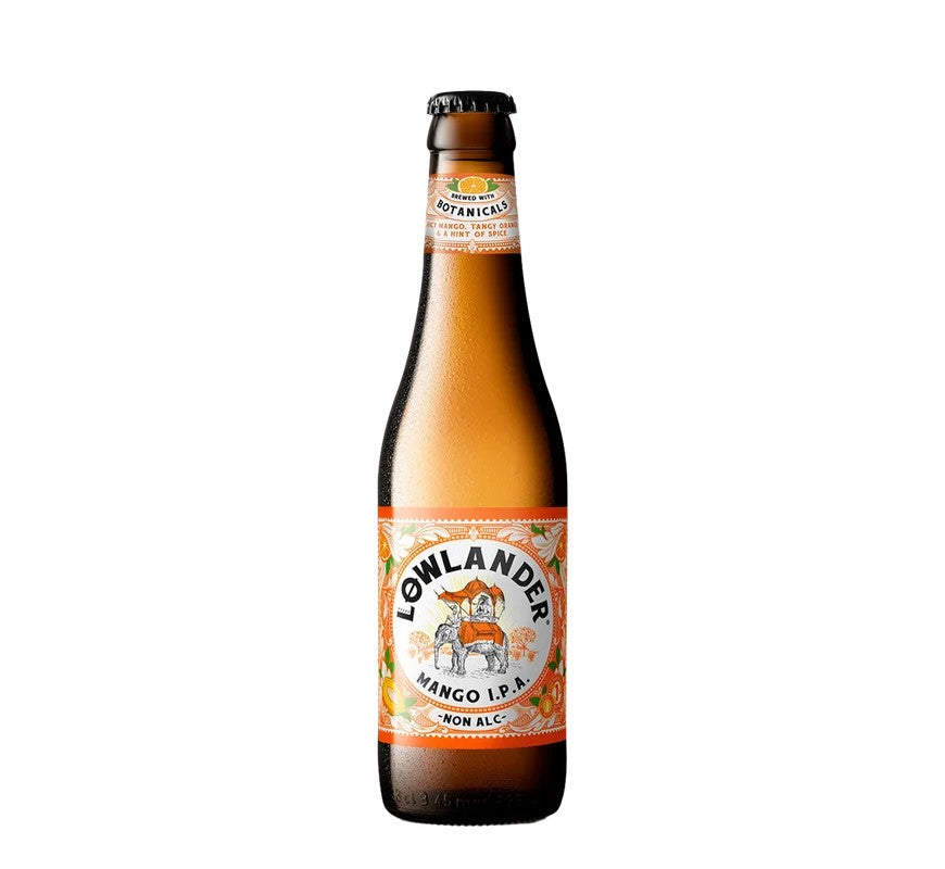 LowlanderMangoIPA–NonAlcoholicIPAwithMango,Cardamom&Orangepeel
