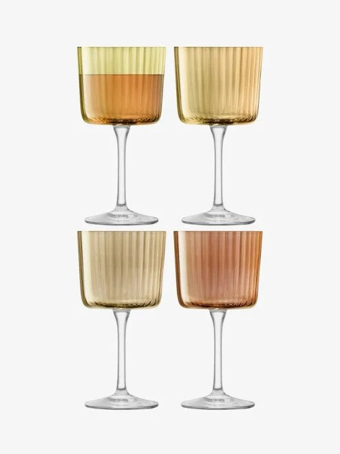 LSAGemsWineGlassAmber250mlSetof4
