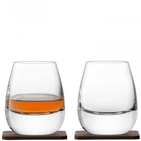 LSAWhiskyIslayTumbler250mlandWalnutCoaster(Setof2)