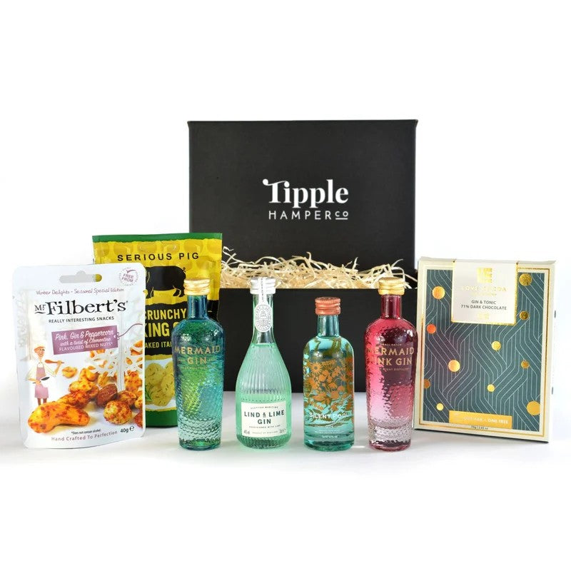 LuxuryGinMiniatureSelection&SnacksHamper