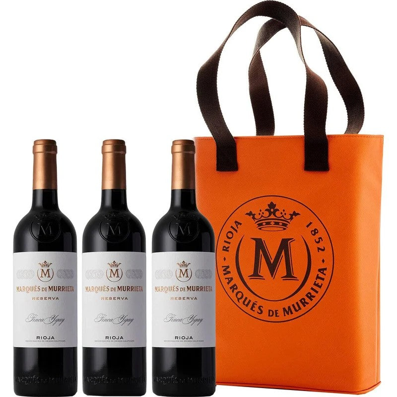 MarquesdeMurrietaReservaThreeBottleLuxuryGiftBag