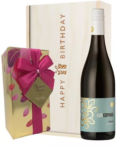 MerlotRedWineandChocolateBirthdayGiftBox
