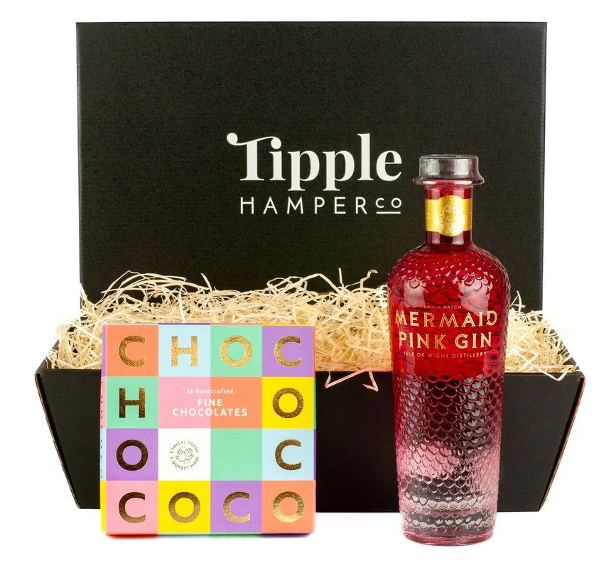 MermaidPinkGin&LuxuryChocolateHamper