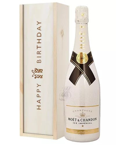 MoetIceImperialChampagneBirthdayGiftInWoodenBox