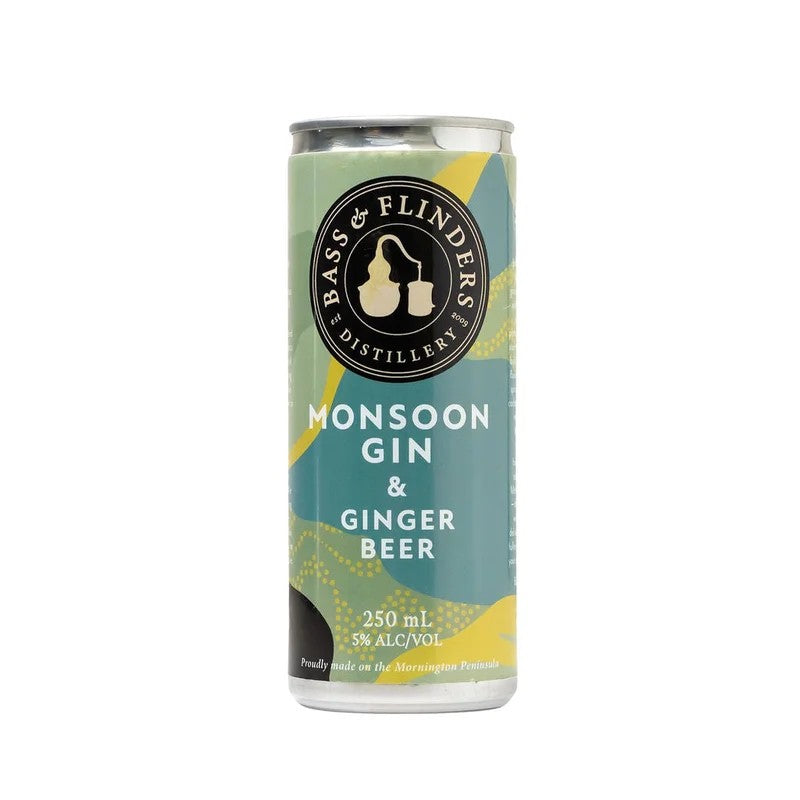 MonsoonGin&GingerBeerPremixedCans–4x250mL