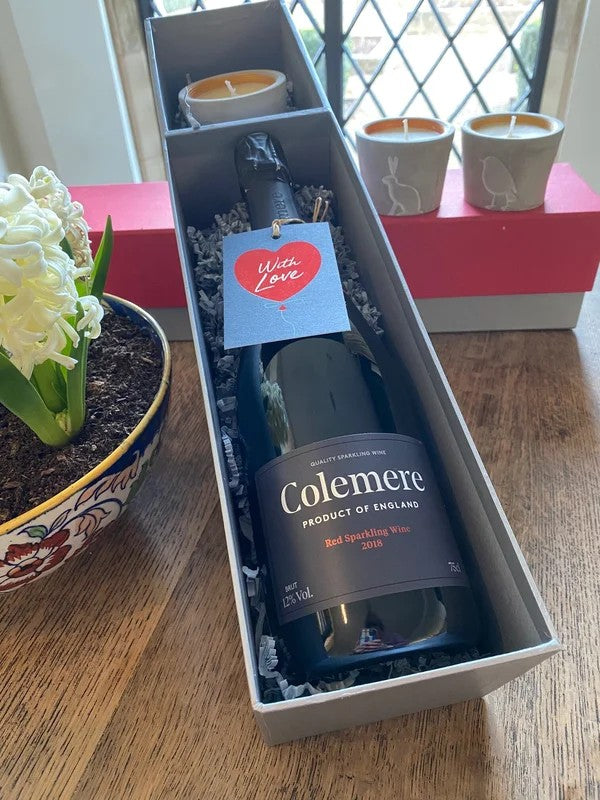 MotheringSunday–ColemereSparklingRedWineandCandle