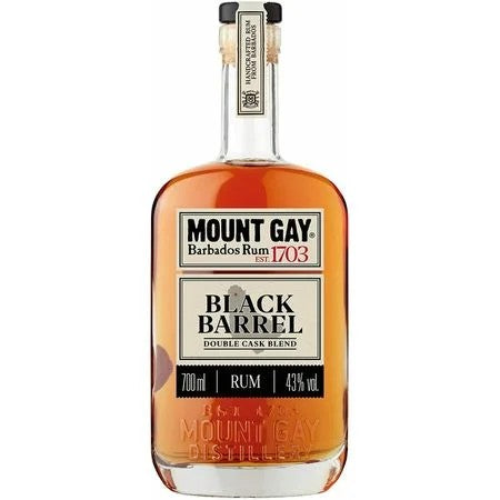 MountGayBlackBarrelDoubleCaskBlendRum43%ABV(70cl)