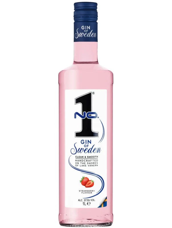 NO.1SwedishGin–StrawberryFlavour100cl.37,5%