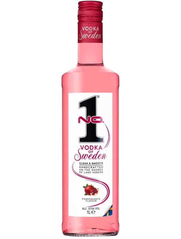 NO.1SwedishVodka–PomegranatFlavour100cl.37,5%
