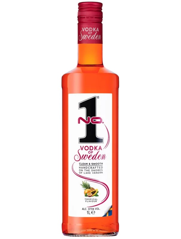 NO.1SwedishVodka–TropicalFlavour100cl.37,5%