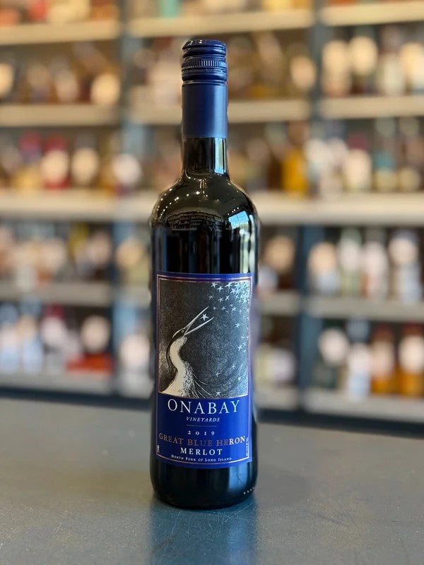ONABAYVINEYARDS‘GREATBLUEHERON’MERLOT,NEWYORK2019