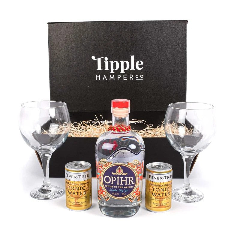 OpihrOrientalSpicedGin,Tonic&GlassesGiftSetHamper–40%ABV