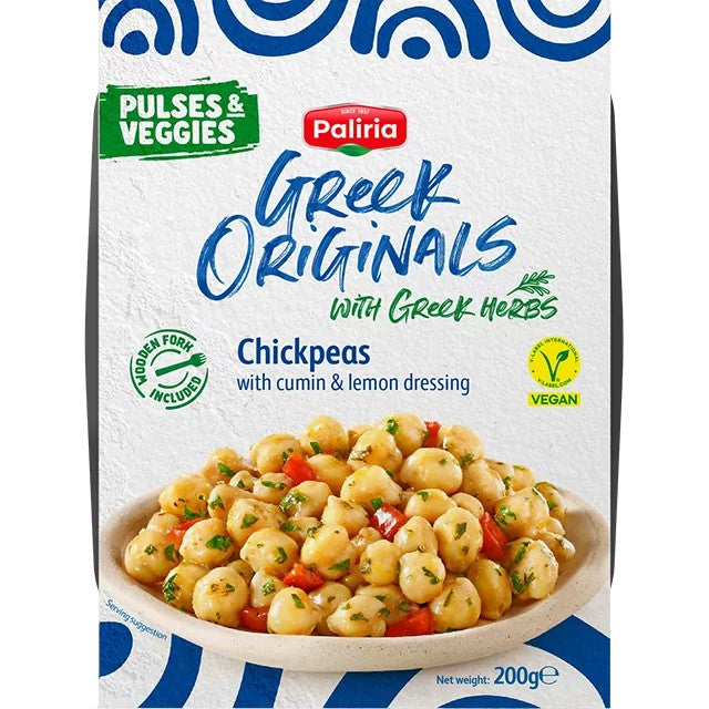 PaliriaGreekOriginalsChickpeasWithCumin&LemonDressing200g