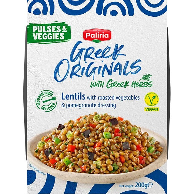 PaliriaGreekOriginalsLentilsWithRoastedVegetables&PomegranateDressing200g(BESTBEFORE6THOCTOBER2024)