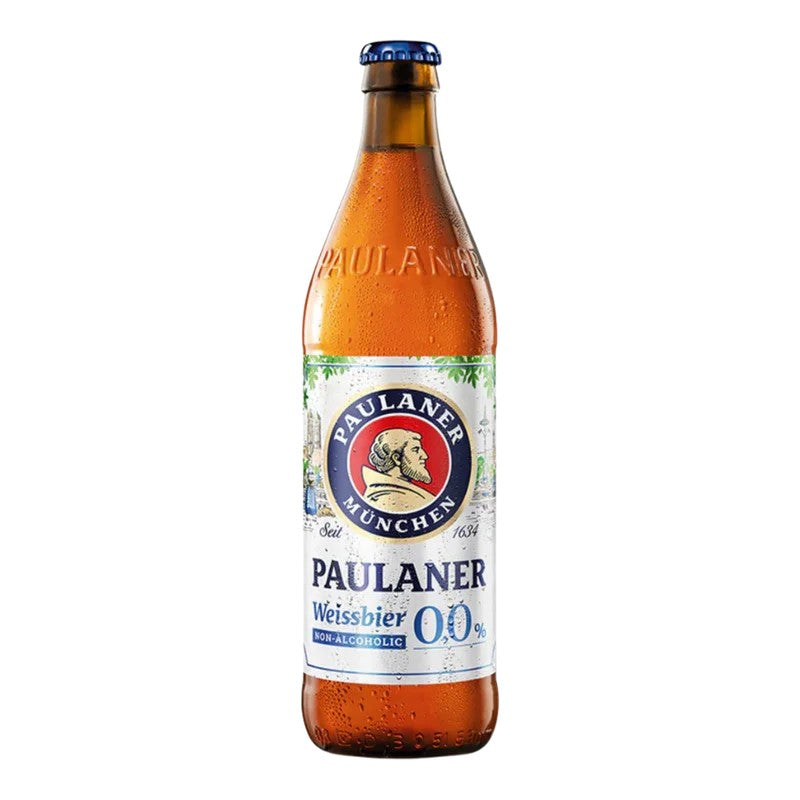 PaulanerWheatBeer–AlcoholFreeGermanHefeweizenBottles