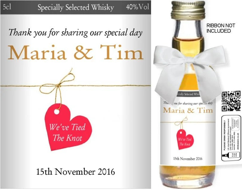 PersonalisedAlcoholMiniatures|WeddingFavourLabel20