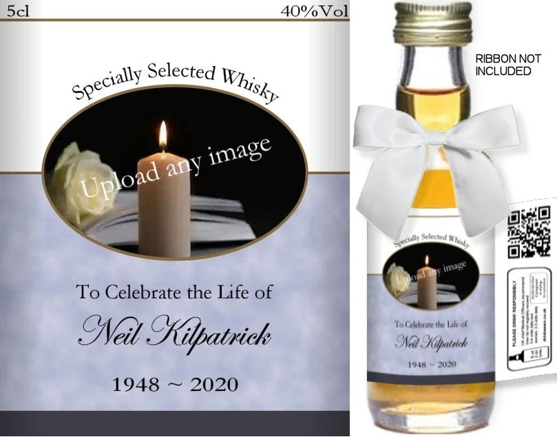 PersonalisedAlcoholMiniatures|FuneralLabel:01