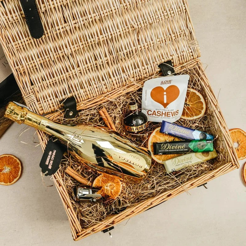 PersonalisedBottegaGoldProsecco&ChambordPremiumGiftHamper