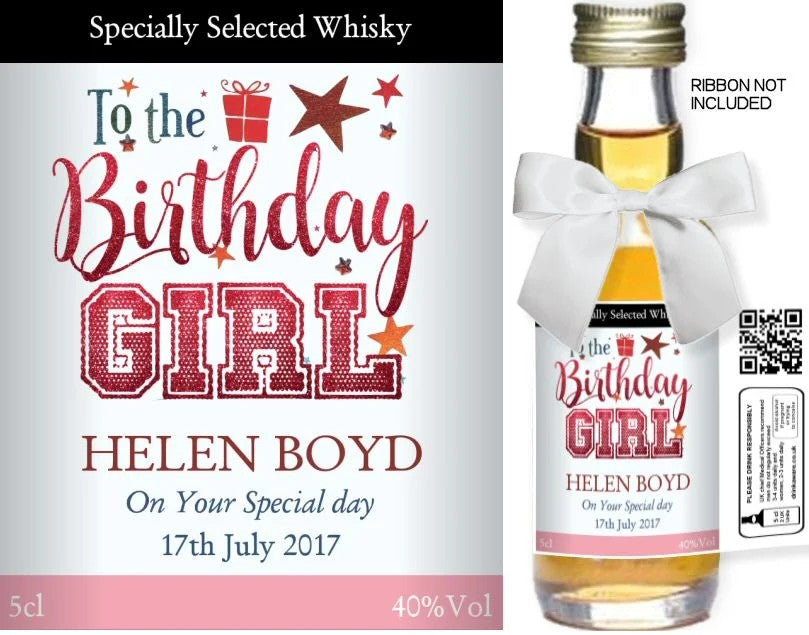 PersonalisedMiniatureSpiritBottles|BirthdayLabel5B