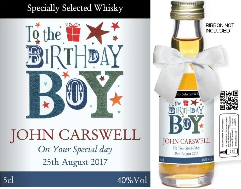 PersonalisedMiniatureSpiritBottles|BirthdayLabel05