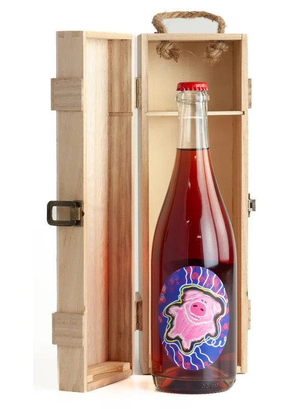 PiggyPopPetNatWineinWoodenPresentationBox