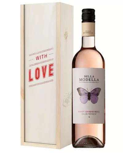PinotGrigioRoseWineValentinesWithLoveSpecialGiftBox