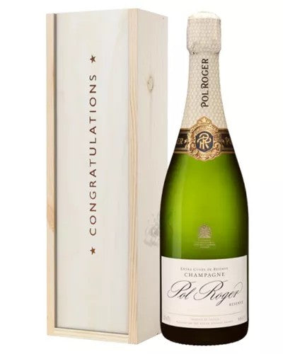 PolRogerChampagneCongratulationsGiftInWoodenBox