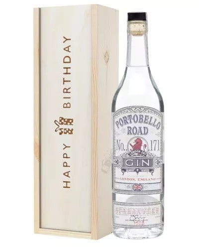 PortobelloRoadGinBirthdayGiftInWoodenBox