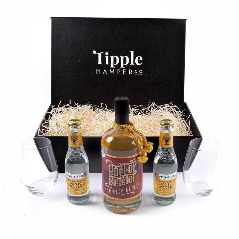 PortofBristolRum,MixerandGlassesGiftSet–37.5%ABV